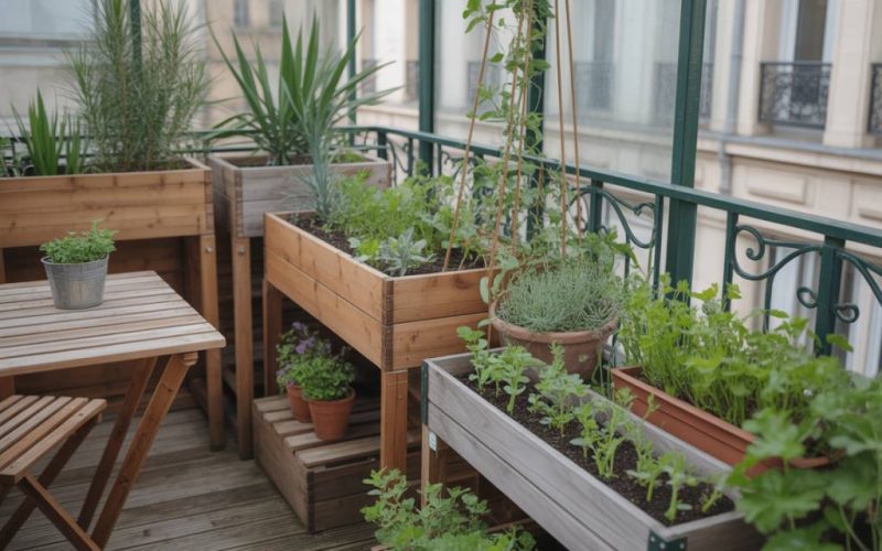 Comment transformer son balcon en mini potager familial à petit budget